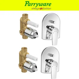 parryware Praseo concealed Diverter Body with Concealed Upper Part set of 2 pic 081 Faucet Set image 1
