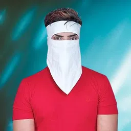 prtrendz WHITE BIKE FACE MASK Diving Mask image 1