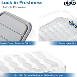 khagay Plastic Fridge Container - 1200 ml image 3