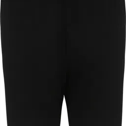 Solid Women Black Regular Shorts-image-6