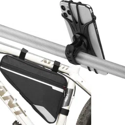 kraptick Water-Proof Triangle Bike Bag with 360* Degree Rotatable Mobile Phone Holder Bicycle Phone Holder-picture-23