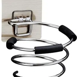 kitchtool Stainless Steel Hair Dryer Styling Tools Rack, Bathroom Organizer Compatible Free Standing Dryer Holder-picture-14