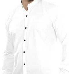 vtexx Men Regular Fit Solid Casual Shirt image 5