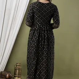 jayleen Printed Cotton Rayon Stitched Anarkali Gown image 2