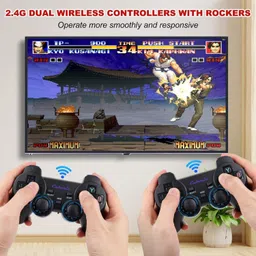 Cubonic M8 Retro Game Stick Console 2.4G Dual Wireless Gamepad 64 GB with Plug & Play 64 GB with Revisit Childhood, Retro Game Box (Best Gift & Fun) for All Ages Game Console image 4