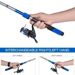 ipl Angler's Master Kit: 7ft (210cm) Rod & Reel Combo Combo with Complete Tackle Arsenal! Multicolor Fishing Rod image 2
