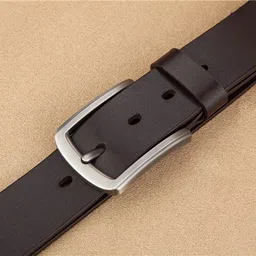 provogue Men Formal Brown Genuine Leather Belt image 2