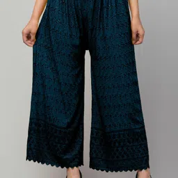 bebo creation Women Relaxed Dark Blue Viscose Rayon Trousers-picture-25