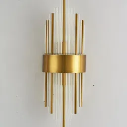 stello Luxury Gold & Crystal Rod Wall Light image 4