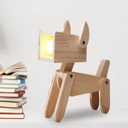 Puppy Study Lamp In Brown Colour By Zis Handicraft image 1