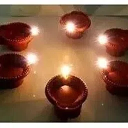 magnate Water Sensor Diya,Sensor Tea Light,Festive Blessings Diwali Diya for Decoration Plastic (Pack of 6) Table Diya Set image 2