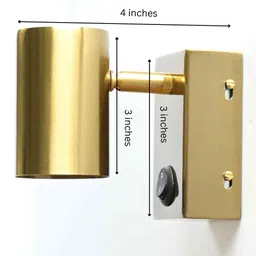 vishal lite Matte Brass Finish Metal Modern Wall Light Modern Decorative Fixture image 2