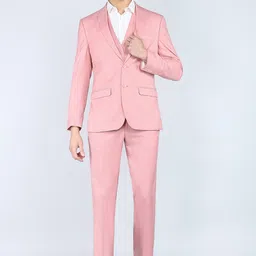 park avenue Men 3PC NOTCH REV W/C -SLIM FIT Solid Suit-picture-11