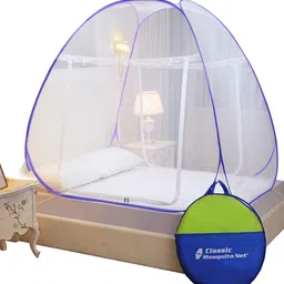 classic mosquito net King Size Bed Polyester Mosquito Net In Purple image 2