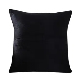 kushadri Black Poly Satin Embroidered 24x24 inches (Set of 2) Cushion Covers image 4