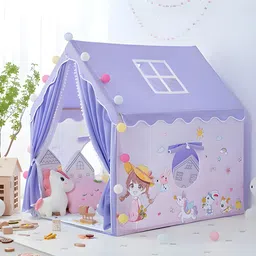 radhe enterprise Portable Castle Playhouse | Medium Size Light Weight Kids Play Tent House-picture-25