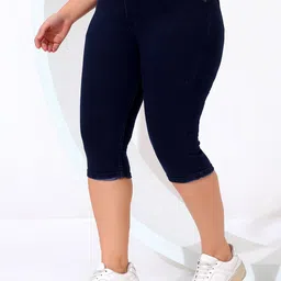 nifty Women Dark Blue Capri image 3