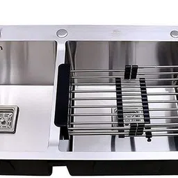 himaksh Handmade DUSTBIN Kitchen Sink/Double Bowl size 45 x20 x10 023 Vessel Sink-picture-28