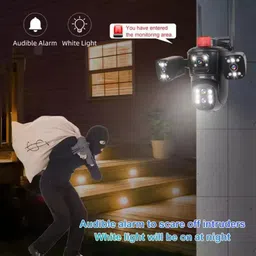 SROPX 6MP Ultra HD Solar CCTV Camera | 4G Dual Lens Smart PTZ with Motion Alert Security Camera image 5