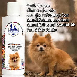 the pet mom Pomeranian Dog Shampoo Hair Fall Control -Hair Shed Control, Strengthening Coat, Conditioning Fresh, Reduces Hair Fall, Cleans & Conditions, De-Shedding Cleanser All Dog Breed, Dog Shampoo image 3