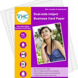 vhc Professional 180GSM A4 Double Side Matte Coated Inkjet Paper (Pack of 1) plain A4 180 gsm Photo Paper image 2