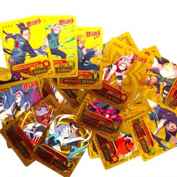 woyr 110 PC Golden Pokemon and Naruto Itachi Sasuke Playing Card Game|Pokemon Cards image 2