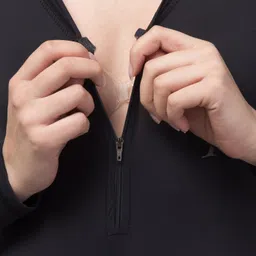 ullas Solid Women Black Swimsuit image 5