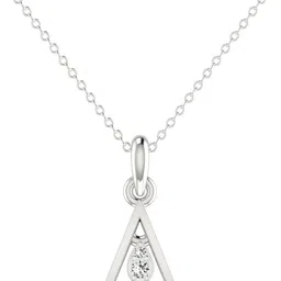 avsar Certified Diamond & BIS Hallmark AVP1188WA 18kt Diamond White Gold Pendant-image-48