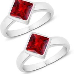 parnika Diamond Solitaire CZ Hallmark 92.5 Sterling Silver Cubic Zirconia Toe Ring-picture-14