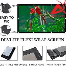 DEV LITE 7.25FTX 5FT 100 INCH D EYELET SCREEN Projector Screen (Width 213.36 cm x 152.4 cm Height) image 3