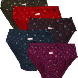 tkeshto Pack of 5 Women Hipster Multicolor Panty-picture-20