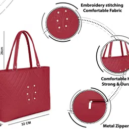 mummy collection Women Maroon Shoulder Bag image 5