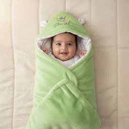 packerblanket Solid Single Hooded Baby Blanket for Heavy Winter-picture-45