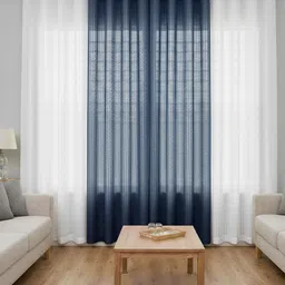 153 cm (5 ft) Window Tissue Semi Transparent Curtain (Pack Of 4)-image-82