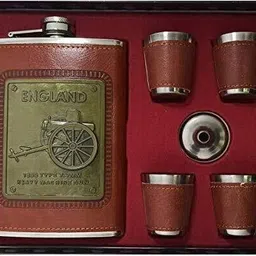 xpedition xperts 9 OZ Hip Flask+ 4 Shot Glasses + 1 Funnel HP-1146 Stainless steel Hip Flask-picture-10