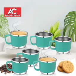anixa creation Pack of 6 Stainless Steel, Plastic-picture-10
