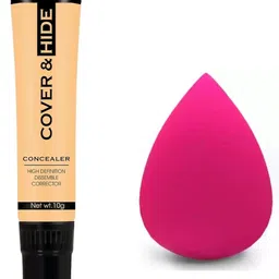 wecharmerz Cover & Hide Liquid Concealer With Makeup Sponge Concealer-picture-27