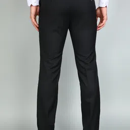 raymond Men Slim Fit Black Polyester Trousers image 4