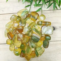 9dzine Multi Fluorite Tumble Stone 100 Gm,Multi Fluorite Crystal Stone Pebble for Vastu Polished Asymmetrical Crystal Stone image 2