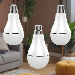 sacro Inverter bulb 12W LED & 2000mAh battery 4hrs emergency light Pack of 3 bulbWT66 4 hrs Bulb Emergency Light image 1