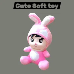 luipui Rabbit Cute Soft Toy | Fluffy Soft Rabbit Plush for Kids - 32 cm image 3