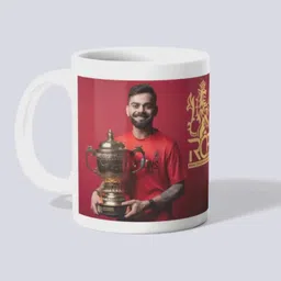 makekart Premium RCB Fan Collection - Virat Kohli & Royal Challengers Bengaluru Ceramic Coffee Mug-picture-13
