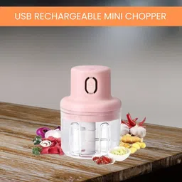 sacro Mini Rechargeable Chopper, Electric Chopper for Onion, Garlic and VegetableA337 Electric Vegetable & Fruit Chopper-picture-30