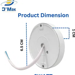 D'Mak 3 Watts Striker Round Led Surface Cabinet Down Light Ceiling Light Ceiling Lamp image 2