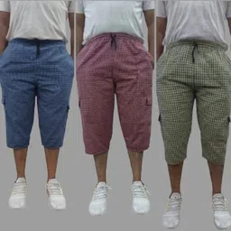 finefashion Checkered Men Three Fourths-picture-15