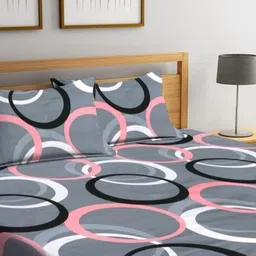 ranahandloom Cotton Blend Queen Fitted (Elastic) 360 TC Glow in the Dark Bedsheet-picture-40