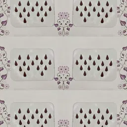 bawree Dark Maroon Kumkum Sindoor Velvet Tear Drop Tilak Shape Sketch Bindi Forehead Maroon Bindis image 2