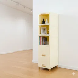 maxtid Plastic 5 Layer White Storage Cabinet for Laundry Room Storage Basket-picture-12