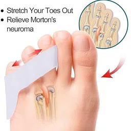 jeerzone Silicone Toe Separators For Fast Pain Relief - Free Size (Left Fingar Toe) image 2