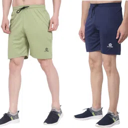 enstore Pack of 2 Solid Men Multicolor Baggy Shorts, Boxer Shorts, Bermuda Shorts, Sports Shorts, Gym Shorts, Basic Shorts-picture-17